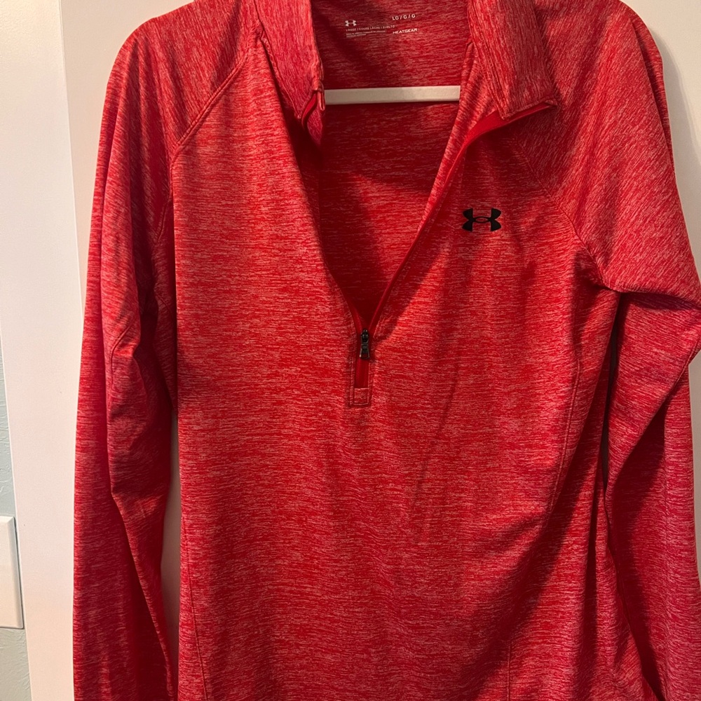 Under Armour Red Quarter-Zip Pullover